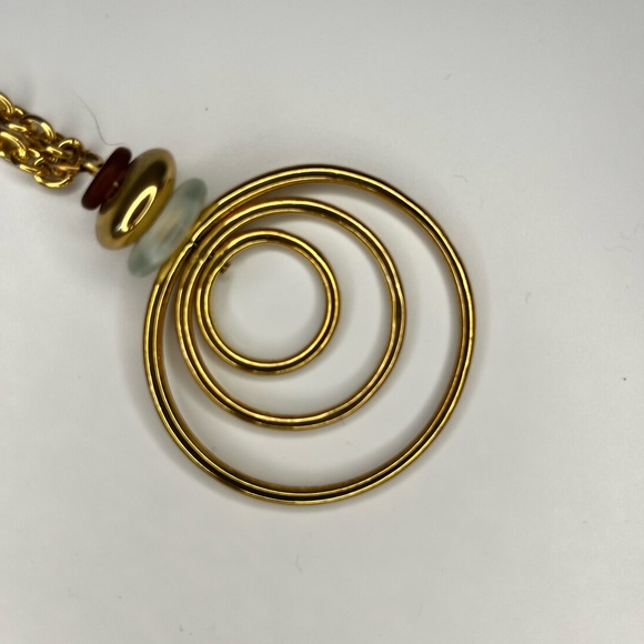 Modern 16” gold toned necklace - Picture 2 of 7
